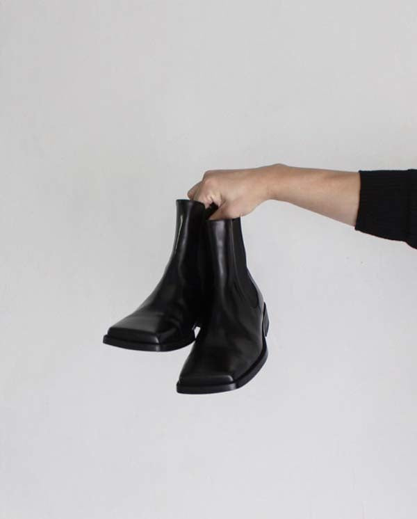 Real Square Toe Chelsea Boots